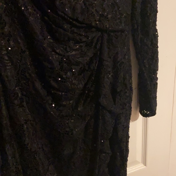Gorgeous sequin Black cocktail dress with ruffles BRAND NEW, never worn - Picture 8 of 8